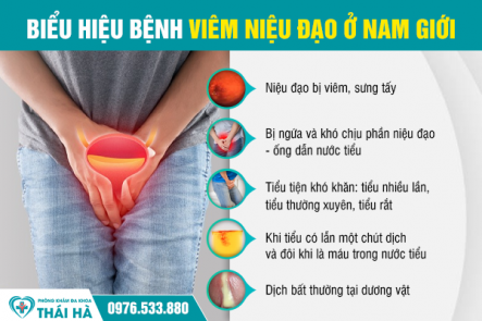 Điều trị bệnh viêm niệu đạo an toàn và chất lượng tại Phòng khám Đa Khoa Thái Hà 