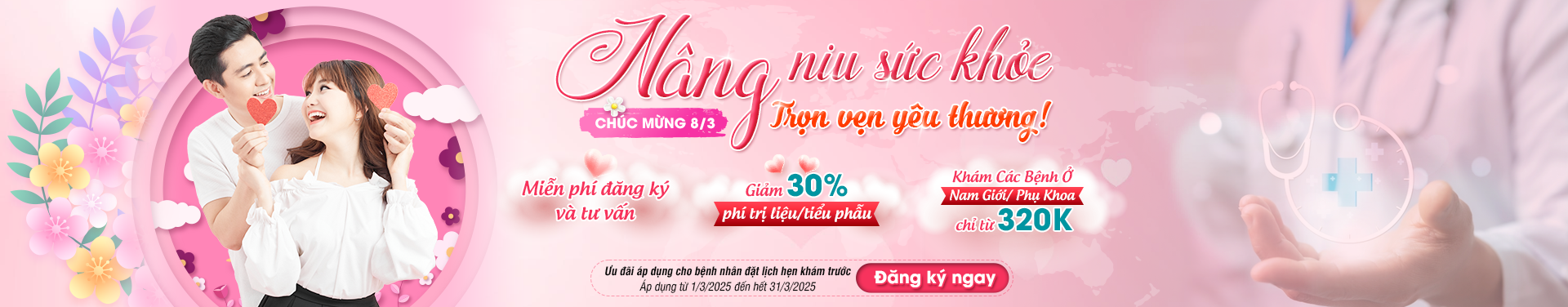 Ưu Đãi Gói Khám Bệnh Nam Giới - Phụ Khoa